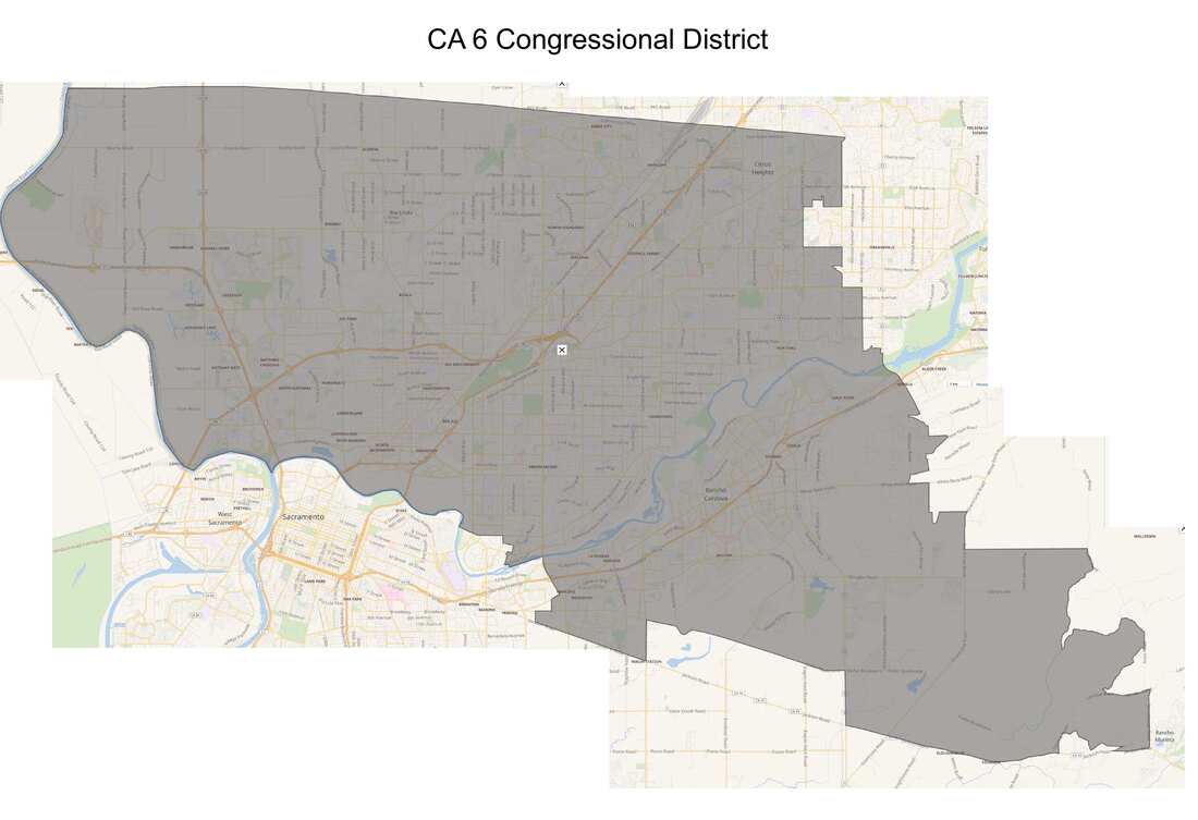 California State Congressional District 6 Map